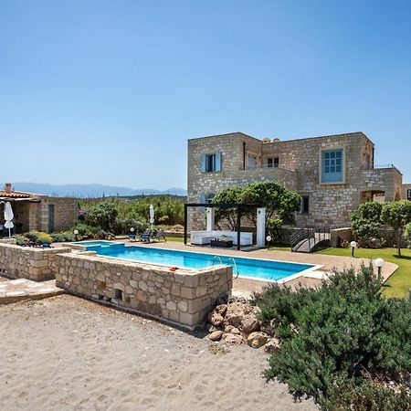 Beachfront Villa Turquoise With Private Pool, Bbq And Ping Pong Table خانيا المظهر الخارجي الصورة